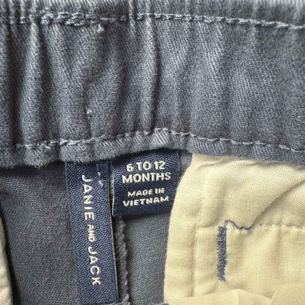 Forever French/Janie & Jack Baby Boy Bundle Knit Sweater/Navy‎ Shorts 6-12months